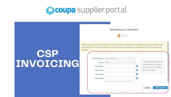 CSP INVOICING